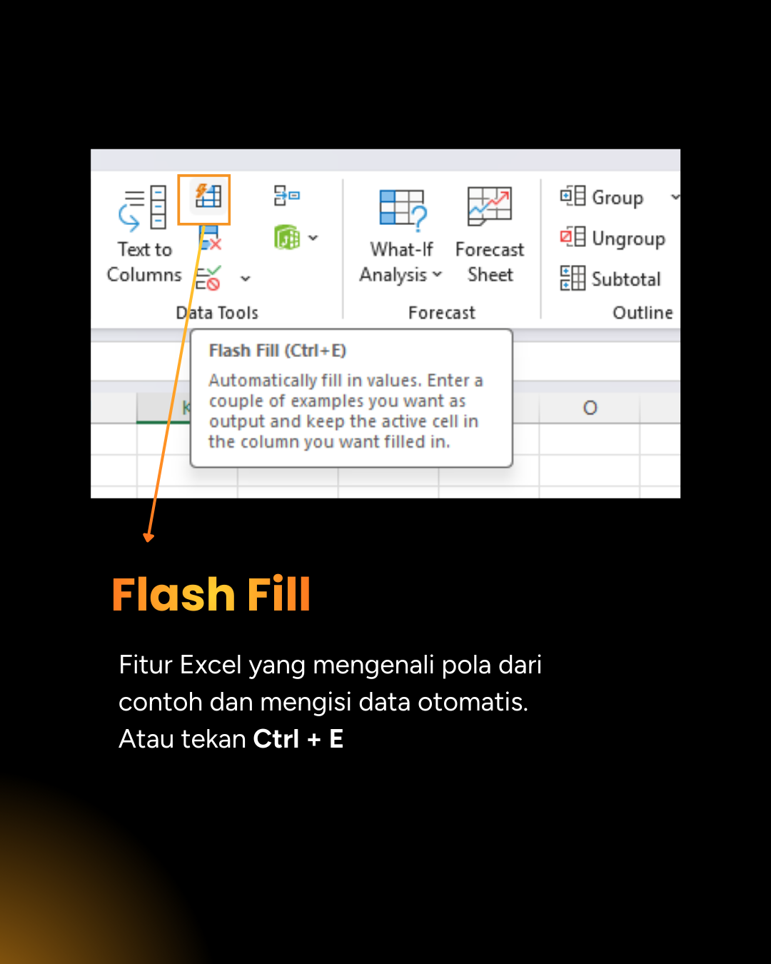 Flash Fill Excel untuk Data Finance_3 Flash Fill Excel untuk Data Finance_3