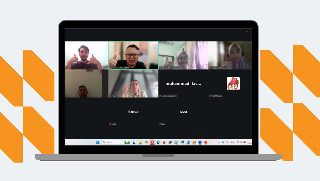 Peserta Webinar Microsoft Power BI Data Visualization PT eBagus Learning Indonesia melalui Zoom Meeting pada 31 Mei 2026.