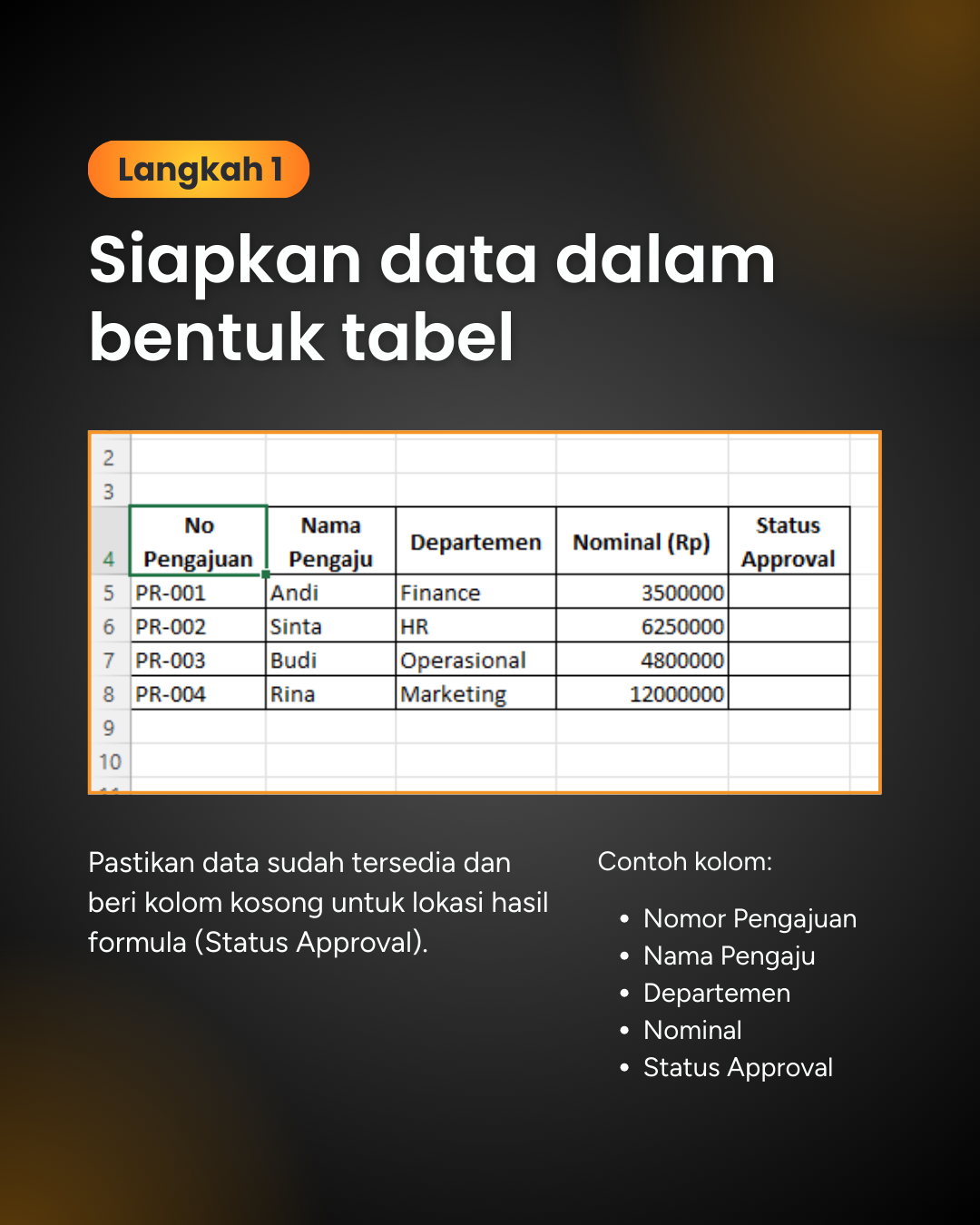 Formula IF Excel untuk Approval_4 Formula IF Excel untuk Approval_4