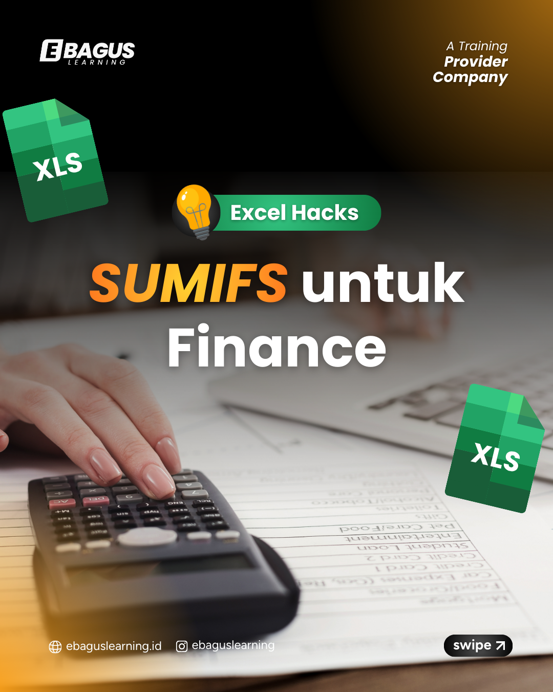 Tutorial SUMIFS Excel untuk finance menghitung total biaya berdasarkan departemen dan jenis transaksi
