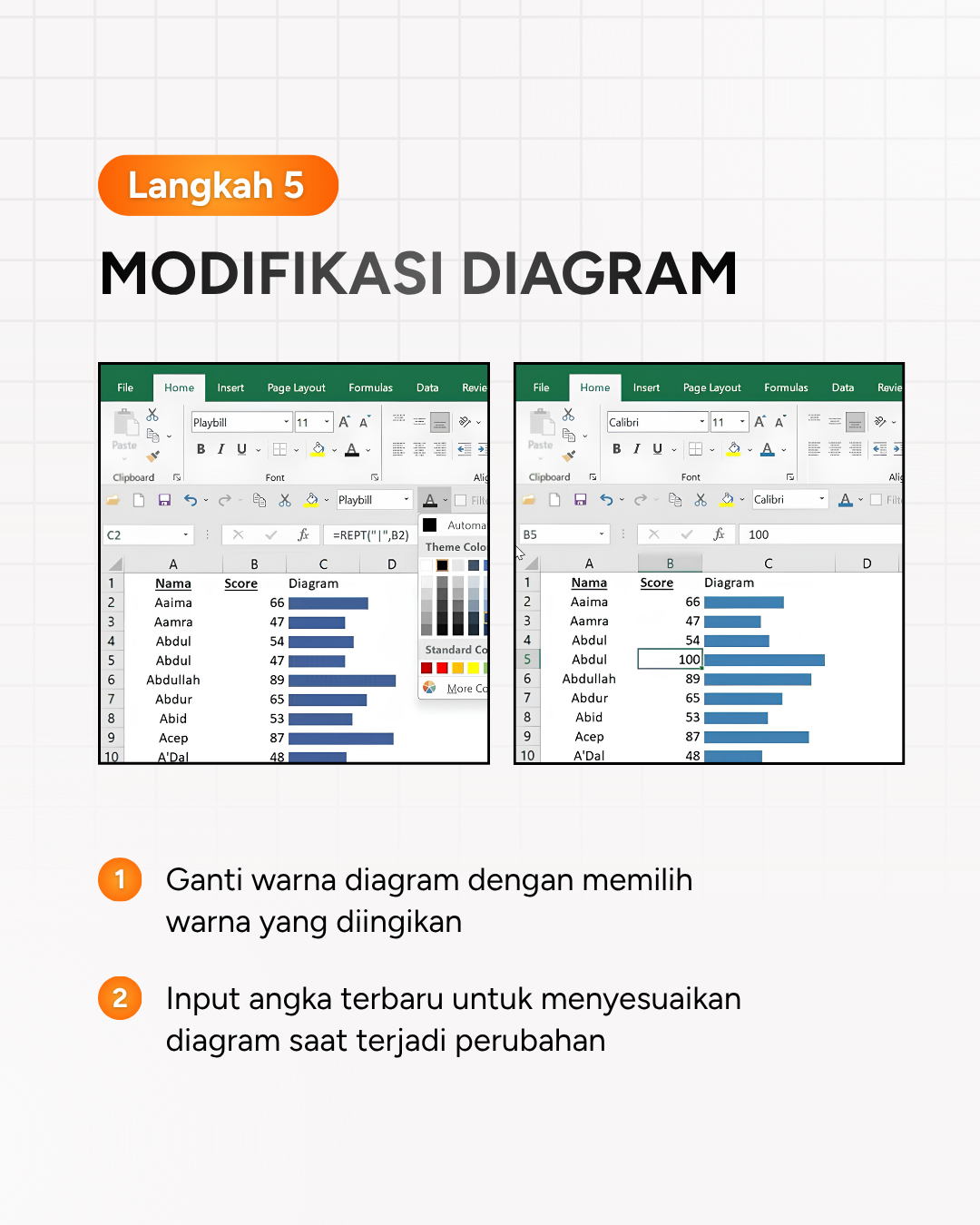 Membuat diagram di Excel_7 Membuat diagram di Excel_7
