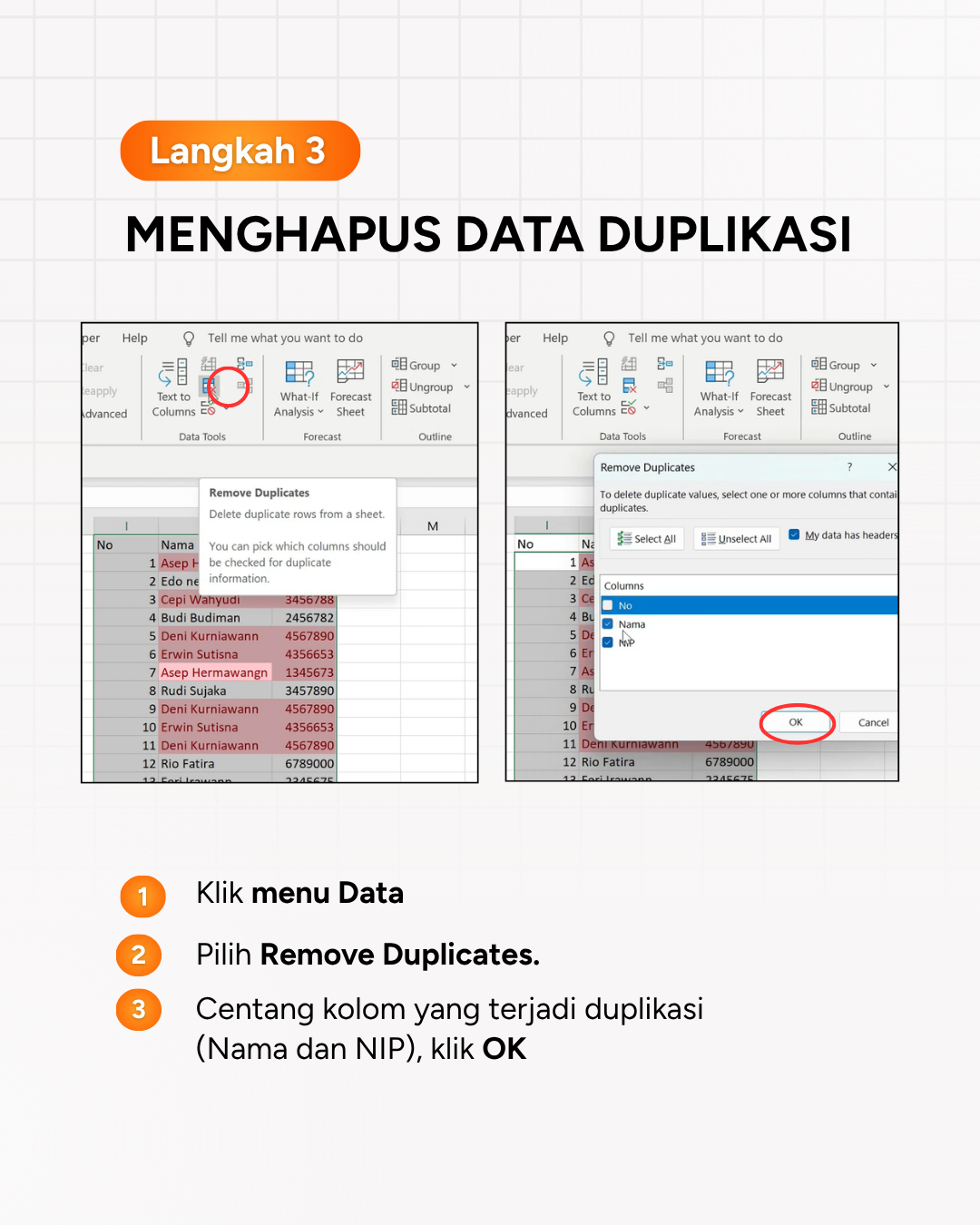 Menghapus Data Duplikat di Excel_5 Menghapus Data Duplikat di Excel_5