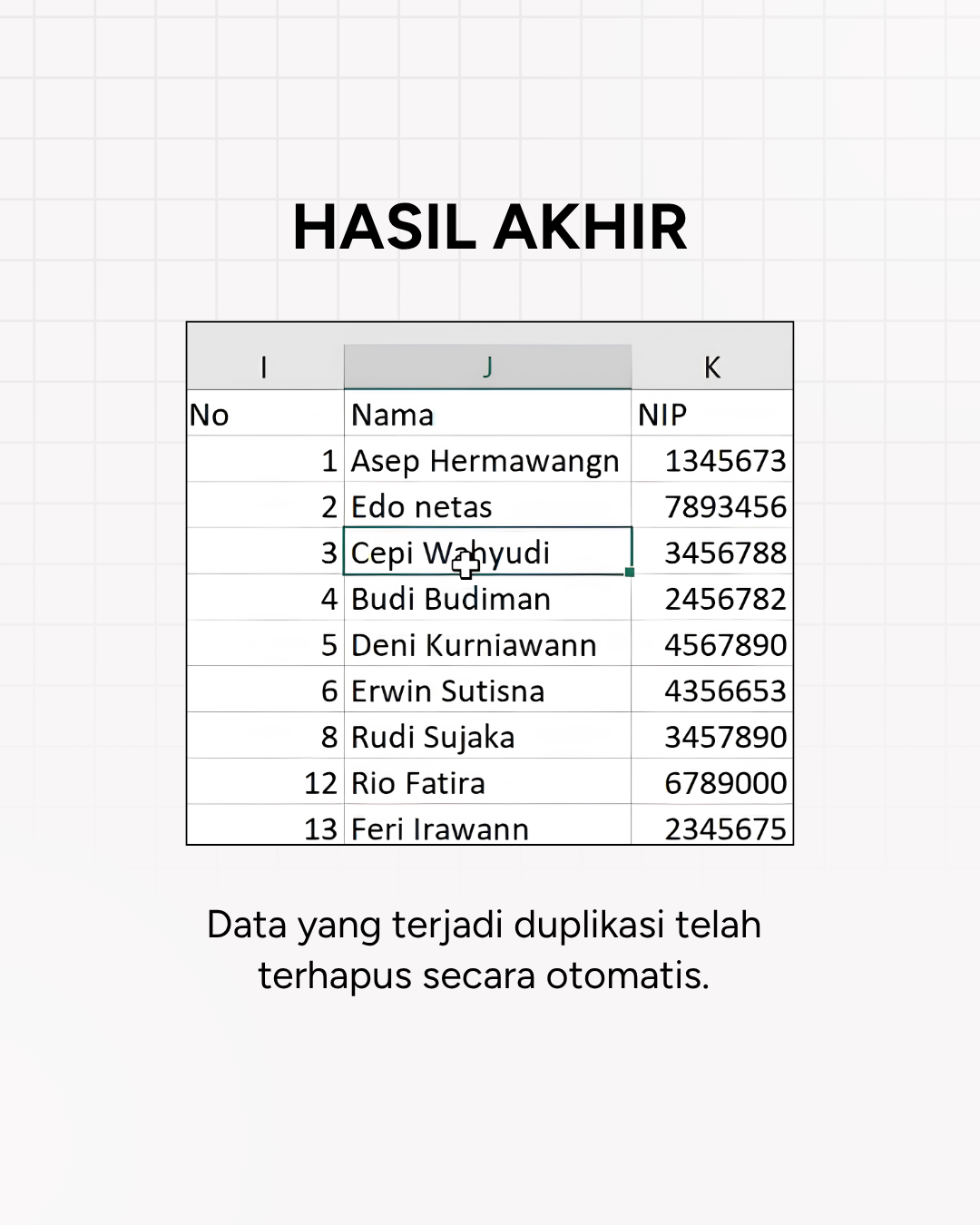 Menghapus Data Duplikat di Excel_6 Menghapus Data Duplikat di Excel_6