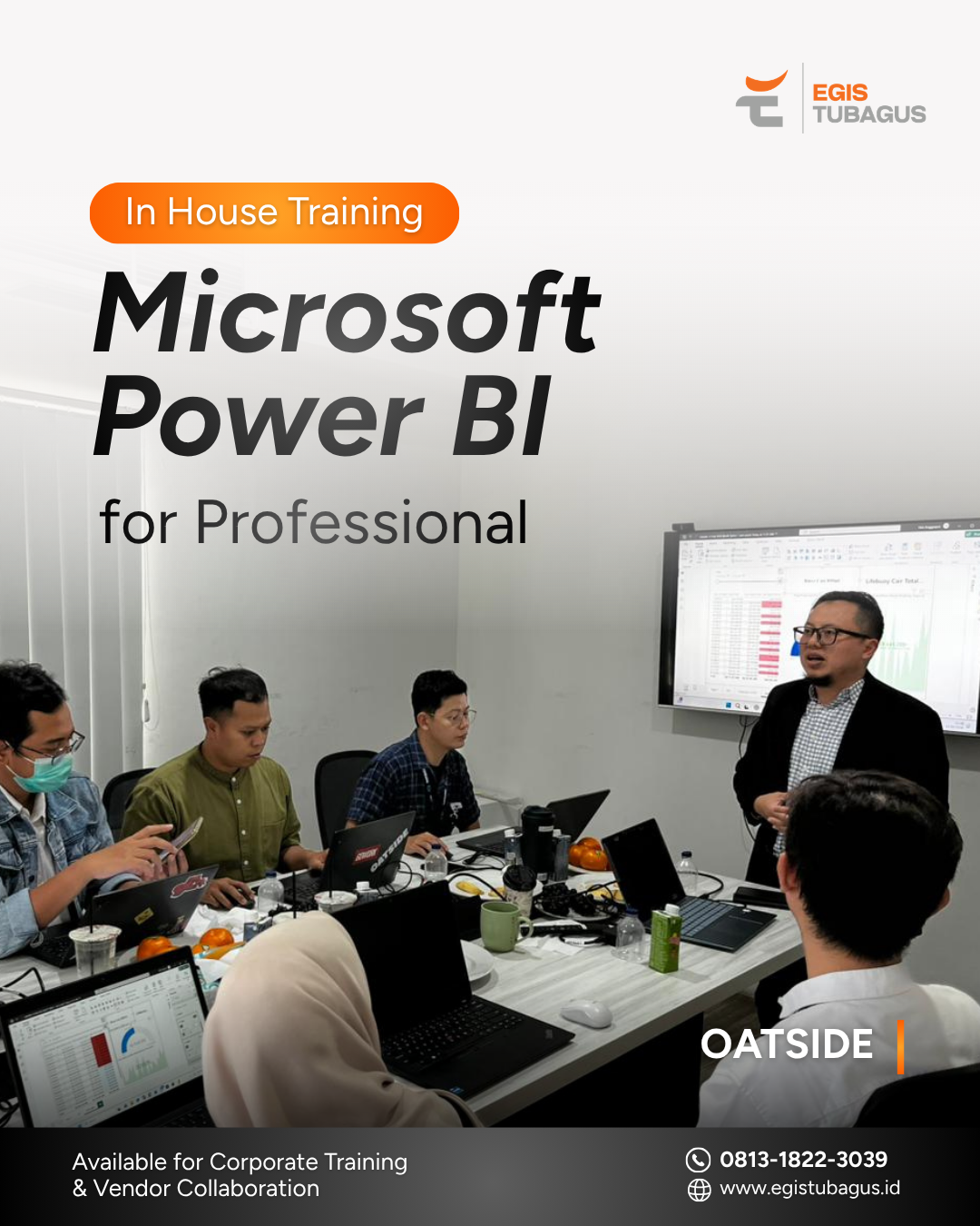 Microsoft Power BI Training Pelatihan Microsoft Power BI untuk profesional dalam sesi in-house training bersama trainer dan peserta perusahaan